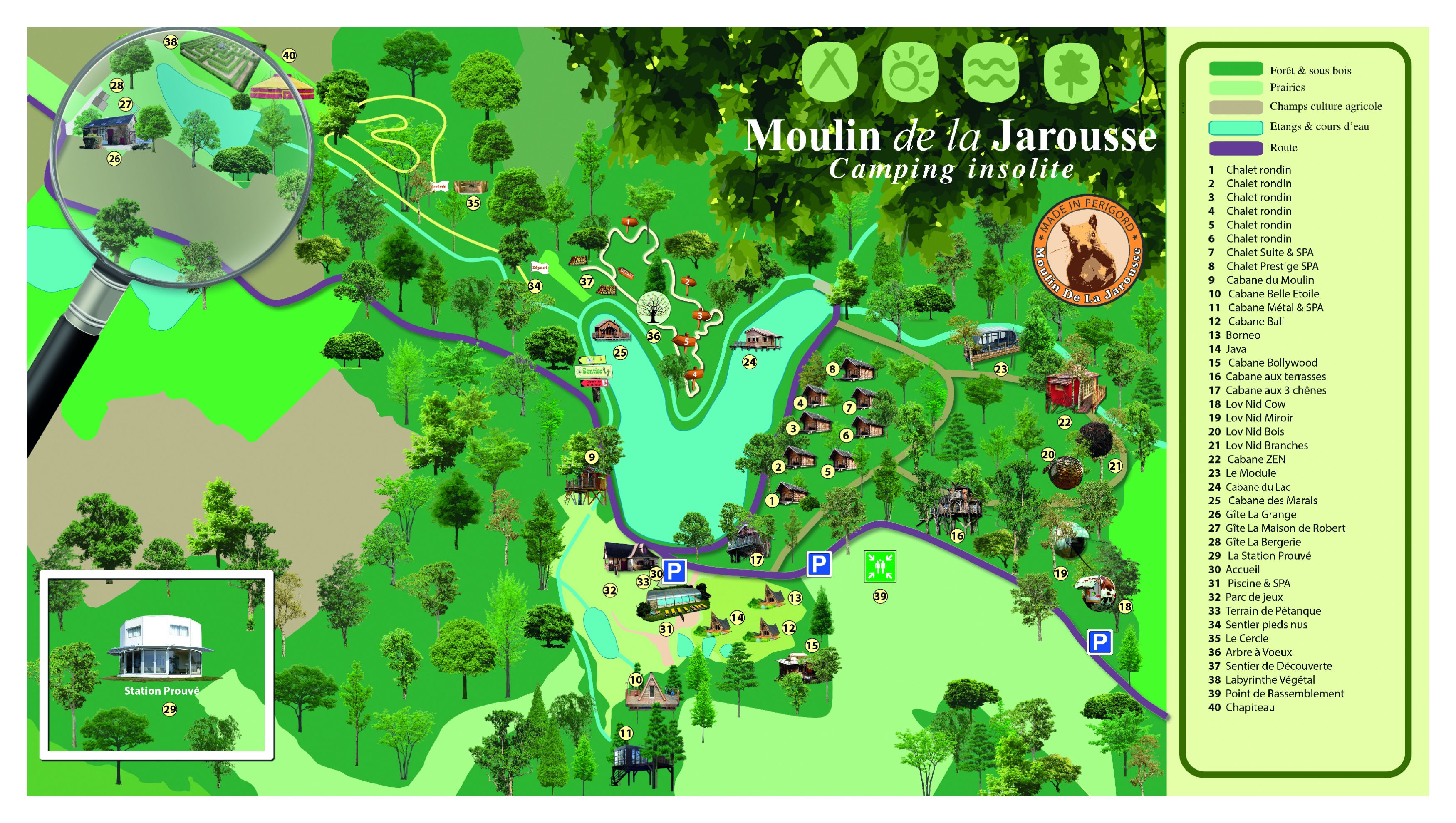 Plan du Moulin de la Jarousse