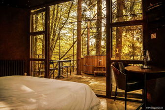 Cabane métal et spa Cabane métal et spa