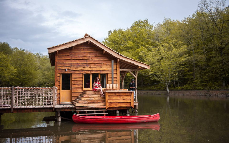 Cabin on the water